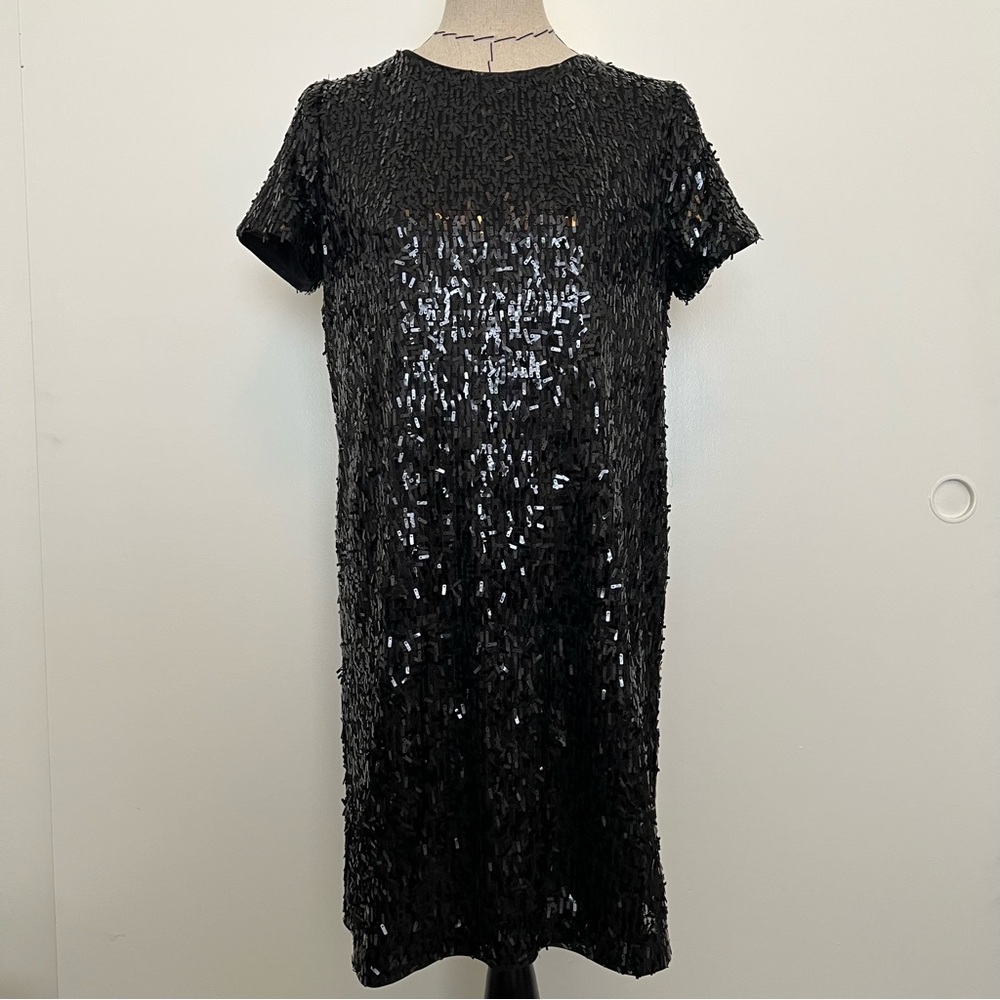 Bar III Black Sequin Dress NWOT Cocktail Party Fun